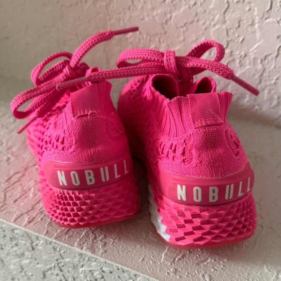 NOBULL Pink Athletic Shoes with Knit Upper and Sock-Like Fit - Picture 2 of 3